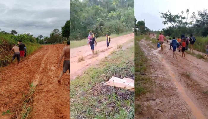 Crianças ficam sem estudar após prefeito Nathan Macena abandonar moradores do Careiro Castanho; veja vídeos