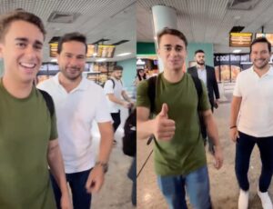 URGENTE: Nikolas Ferreira desembarca em Manaus e é recebido pelo Capitão Alberto Neto; veja vídeo