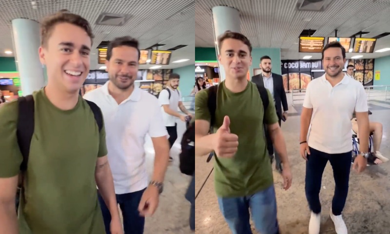 URGENTE: Nikolas Ferreira desembarca em Manaus e é recebido pelo Capitão Alberto Neto; veja vídeo