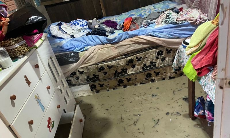 Chuva alaga casas e sete ocorrências são registradas em Manaus
