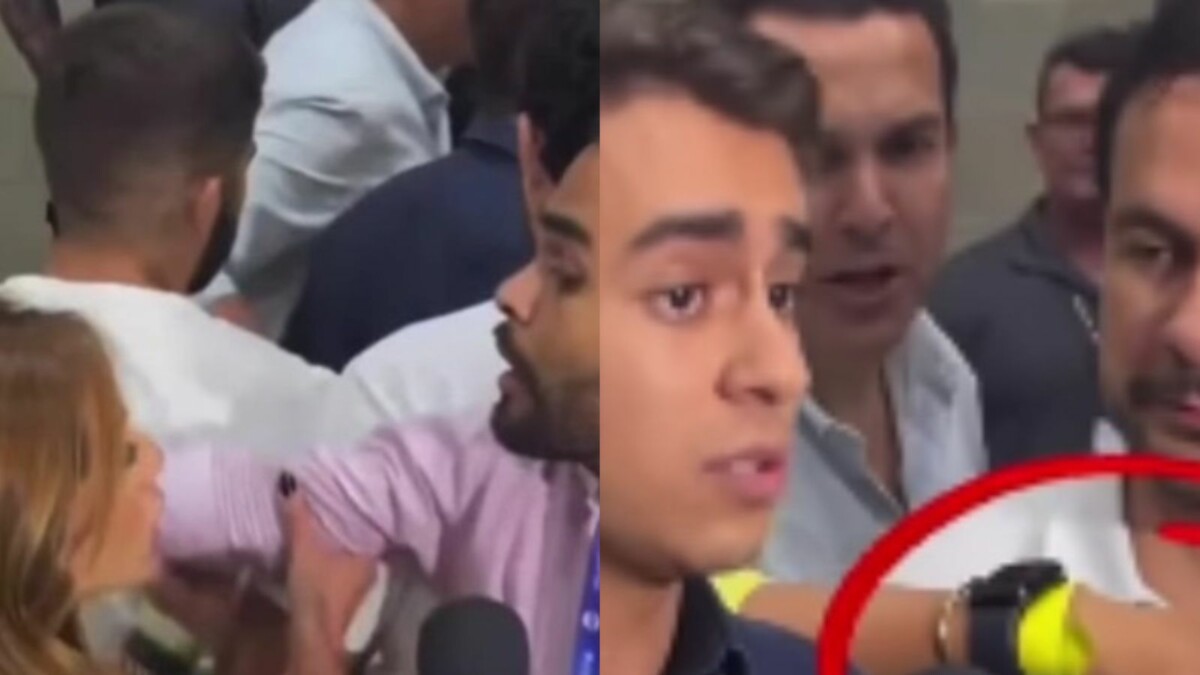 Show de prepotência: Débora Menezes empurra jornalista durante evento com Nikolas Ferreira em Manaus