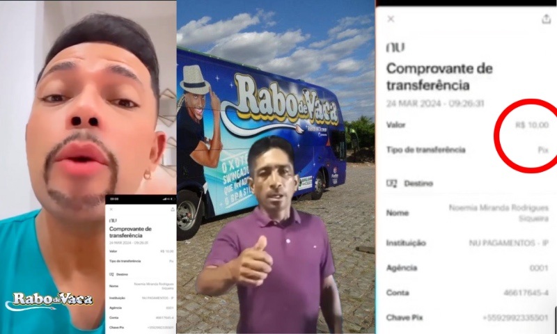 ‘Pagamos R$ 10’, diz gerente da banda Rabo de Vaca após ser acusado de calote; veja vídeo