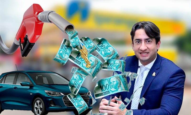 Mesmo no recesso, Diego Afonso gasta mais de R$ 18 mil com locação de veículo e combustível