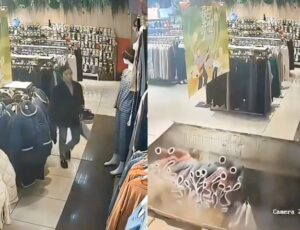 Veja momento em que chão de Shopping afunda e “engole” mulher que fazia compras; CENAS F0RTES