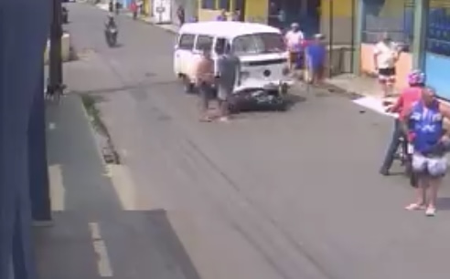 Acidente violent0 mat4 motoqueiro na Cidade Nova; imagens f0rtes