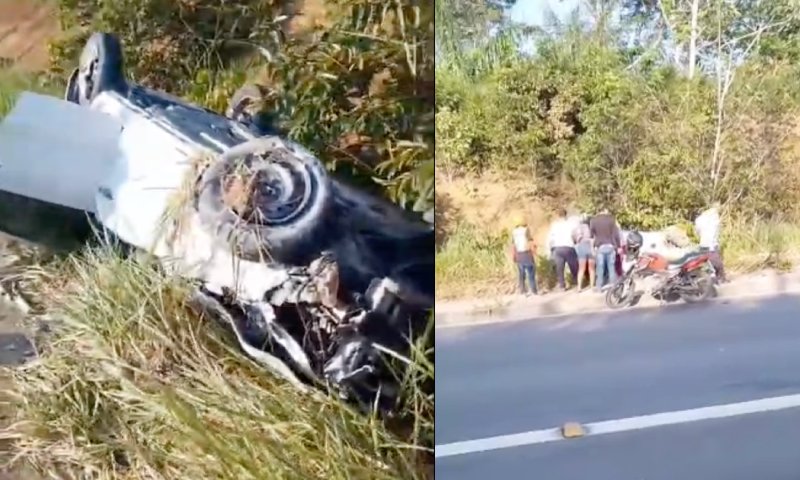 ACIDENTE FAT4L: motorista m0rre após capotar carro na Avenida das Flores, em Manaus; veja vídeo