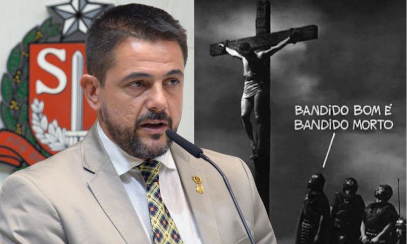 Polêmica: Deputado paulista aciona MP após MTST postar foto de Jesus crucificado