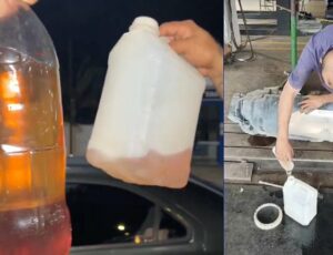 Prejuízo: motorista acusa posto na avenida do Turismo de vender gasolina adulterada; veja vídeo