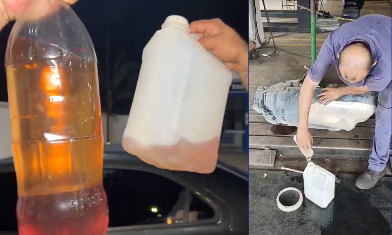 Prejuízo: motorista acusa posto na avenida do Turismo de vender gasolina adulterada; veja vídeo