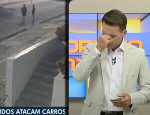 "Até quando, Brasil?": apresentador chora após noticiar o próprio assalto que sofreu na madrugada; veja vídeo