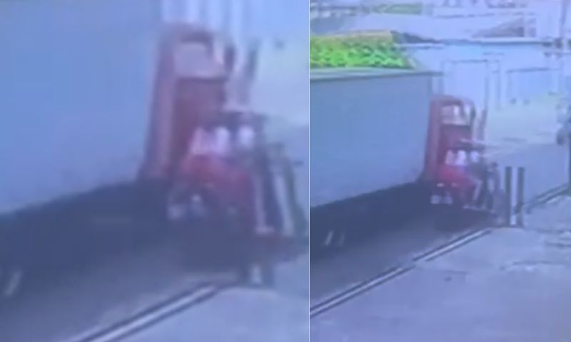 Veja momento que mulher é esm4g4da por caminhão em acidente; veja vídeo