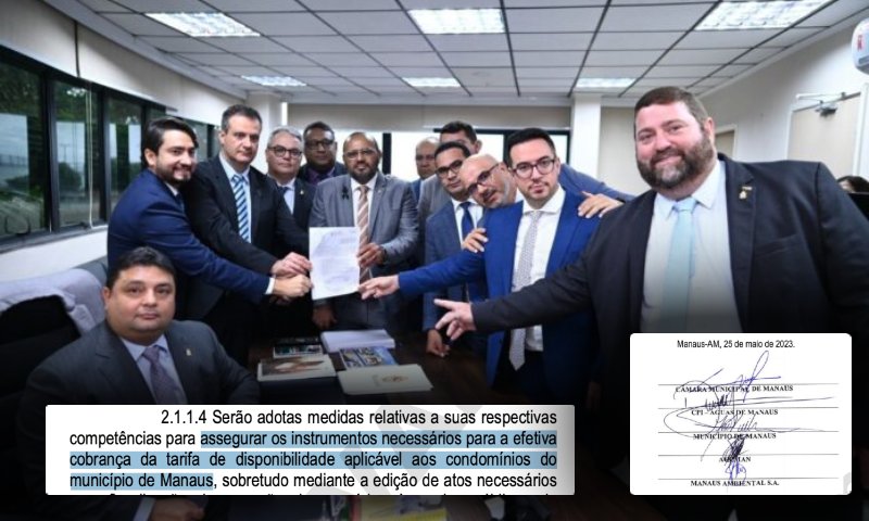 ‘Grande Mérito’: vereadores de Manaus ‘deixaram passar’ trecho que prevê cobrança da tarifa de água em condomínios
