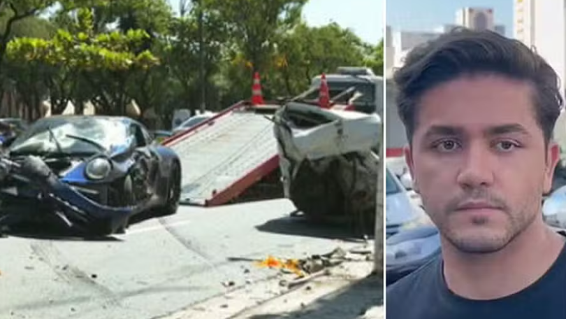 Polícia pede prisão preventiva de motorista do Porsche que m4tou homem de 52 anos durante acidente