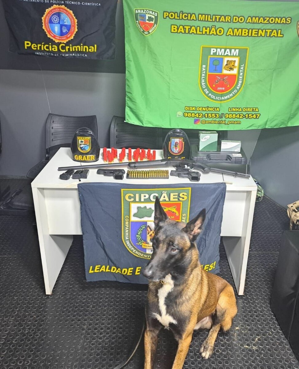 SSP-AM apreende drogas, armas e munições avaliadas em mais de R$ 700 mil