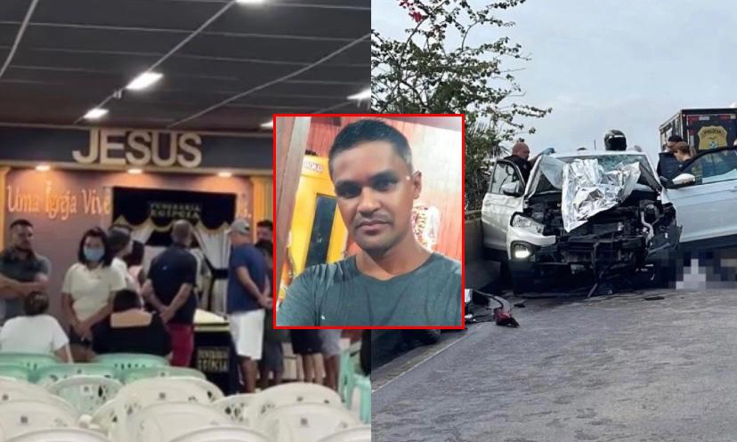 Dor e comoção marcam velório de mototaxista que m0rreu em grave acidente em Manaus