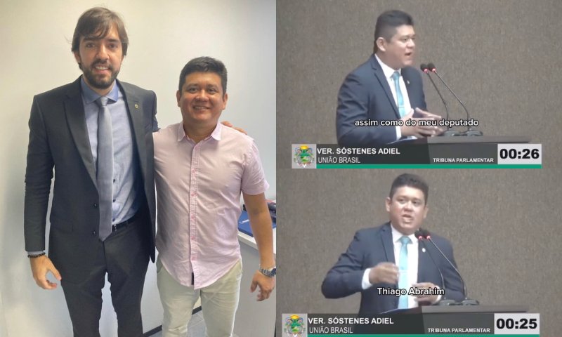 ‘Como se nada tivesse acontecido’: após agredir a esposa, vereador Totti Adiel recebe ajuda de Thiago Abrahim para se filiar ao União Brasil