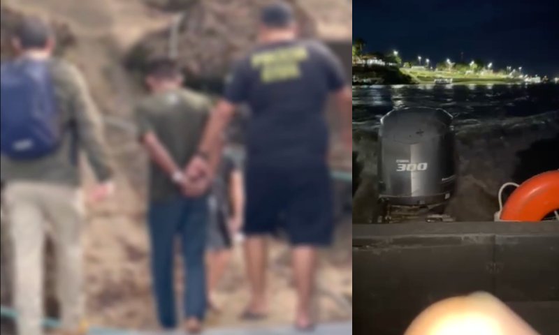 Criminoso que esfaque0u homem no Centro de Manaus é preso em Itacoatiara; veja vídeo