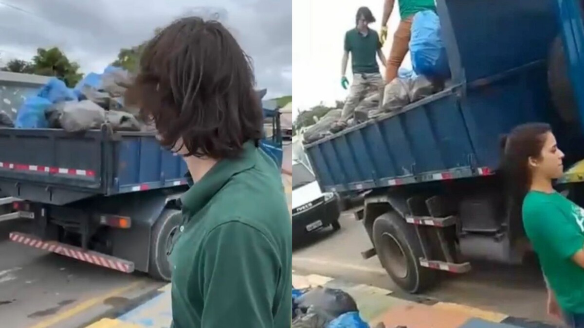 Irresponsável e inconsequente: Amom Mandel joga lixo e toca terror ambiental em Manaus; veja vídeo