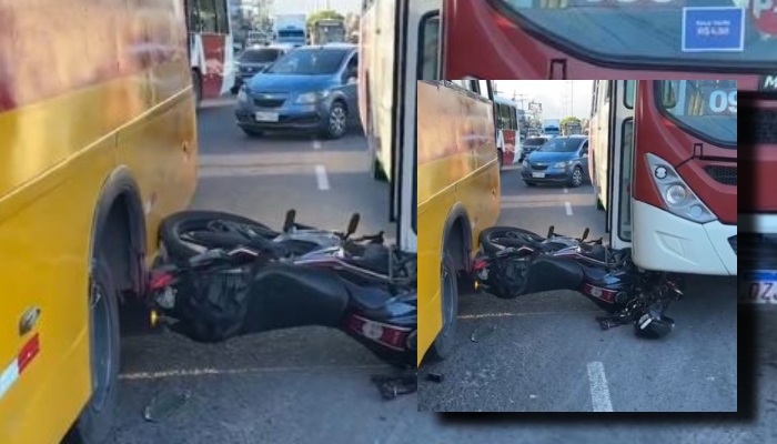 Motorista de aplicativo fica ferid0 durante acidente na Zona Leste
