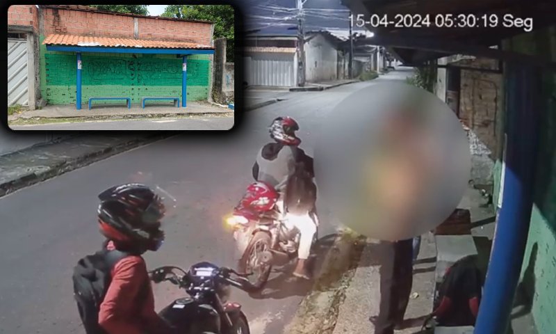 Visada: parada de ônibus no Cidade Nova vira o ‘lugar favorito’ dos assaltantes de Manaus; veja vídeo