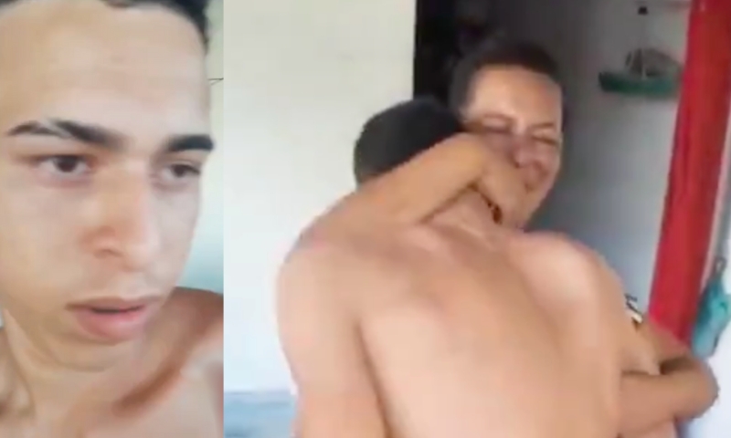 ‘Solte ele’: traficantes sentam a pei4 em ‘lalau’ na frente da mãe; veja vídeo