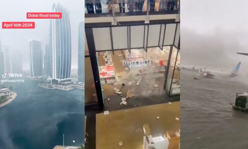 Dubai debaixo d’água: forte chuva inunda aeroporto, ruas e shoppings; veja vídeos