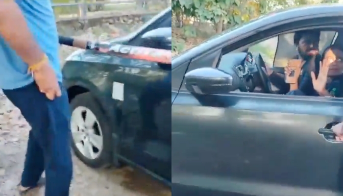 “Culpa do Ricardão”: marido surta ao flagrar esposa com ‘moreno misterioso’ em parque; veja vídeo