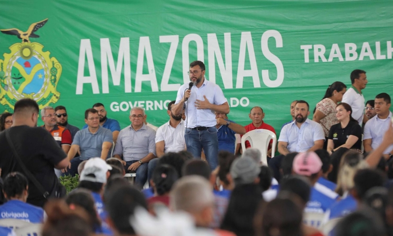 Em Novo Airão, Wilson Lima realiza inaugurações de infraestrutura no valor de R$ 30,7 milhões