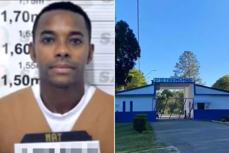 Preso há um mês, Robinho faz inscrição para trabalhar na cadeia; veja rotina do ex-jogador