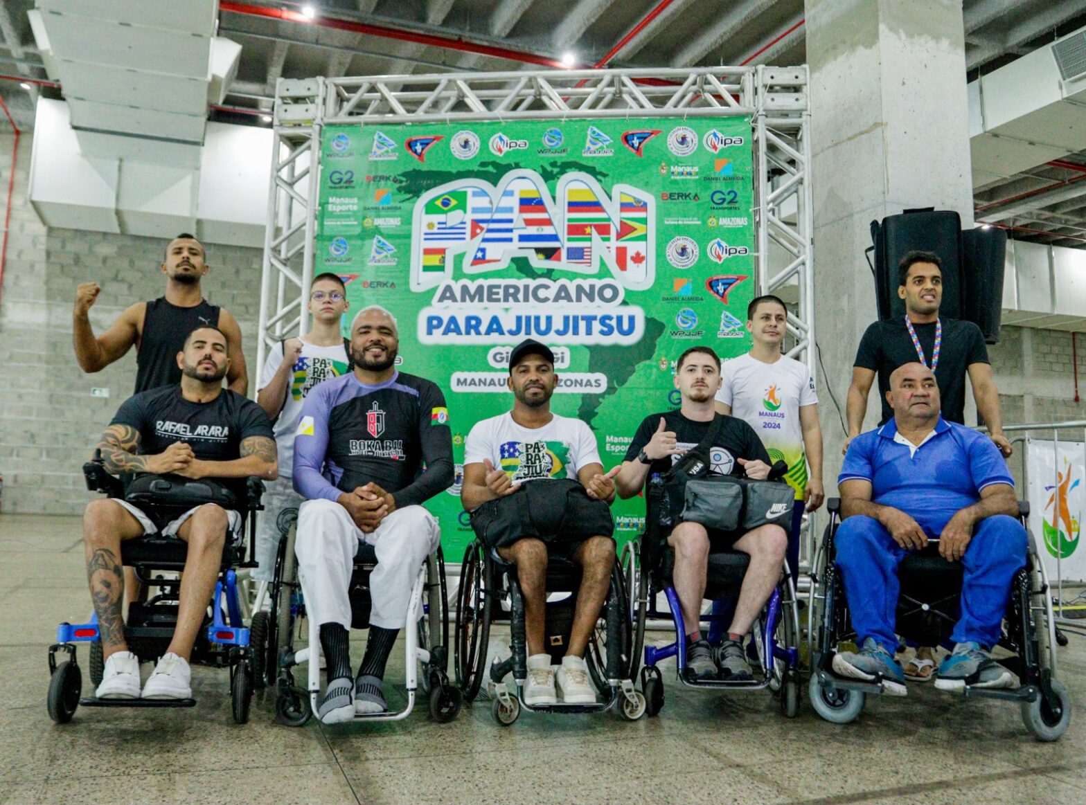Paratletas participam do I Campeonato Pan Americano de Para Jiu-Jitsu no Vasco Vasques