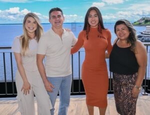 Prefeito de Manaus recebe Isabelle Nogueira no novo equipamento turístico e cultural da cidade, o Mirante Lúcia Almeida