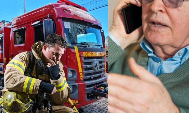 Morador liga para o 193 dos bombeiros para reclamar do barulho da sirene: ‘tá muito alto’; veja vídeo
