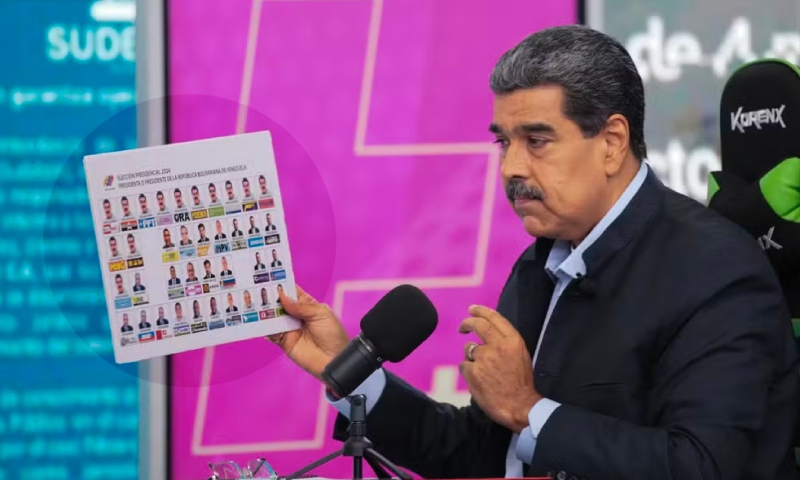 Maduro aparece 13 vezes em cédula de voto das eleições na Venezuela; veja