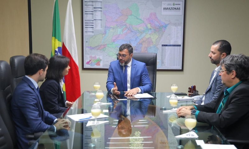 Wilson Lima apresenta mercado de carbono e iniciativas sustentáveis do Amazonas à embaixadora polonesa no Brasil