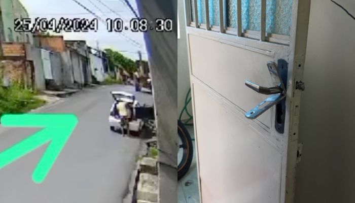 Lalau é flagrado ‘fazendo a limpa’ em residência no Tancredo Neves; veja vídeo