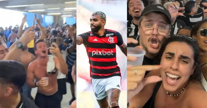 ‘Caiu no antidoping com vergonha do p*’: Gabigol é alvo de zoeira da torcida do Botafogo; veja vídeo