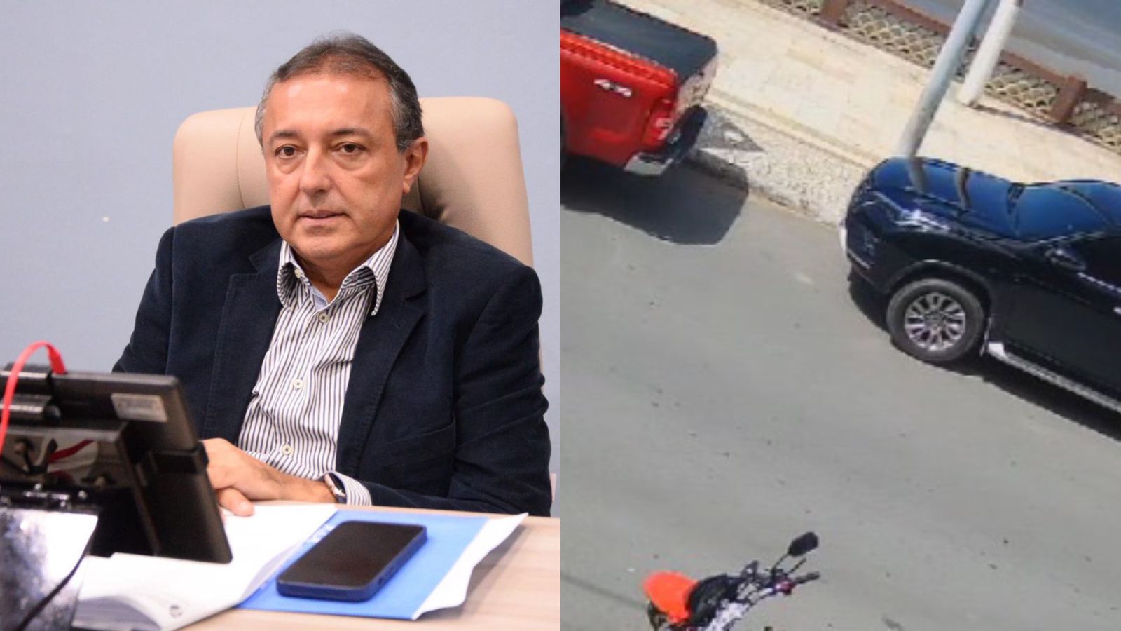 O último suspiro: vídeo mostra momento em que vereador cai m0rto após levar f4cada no pescoço; cenas fortes