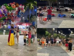 'Quarta-feira com cara de Sabadão': famílias aproveitam feriado do Dia do Trabalhador na Ponta Negra; veja vídeo