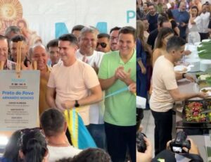 Prefeito David Almeida inaugura unidade do "Prato do Povo" no bairro Armando Mendes; veja vídeo