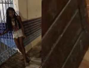 Vulgo 'Princesinha do Bairro' é pega roubando e facção não tem piedade; cenas f0rtes