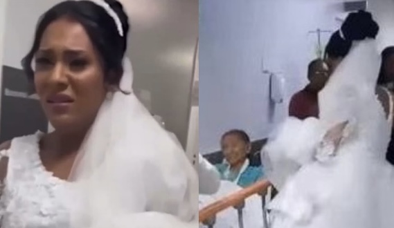 ‘Amor incondicional’: noiva deixa altar para visitar avó em hospital; veja vídeo