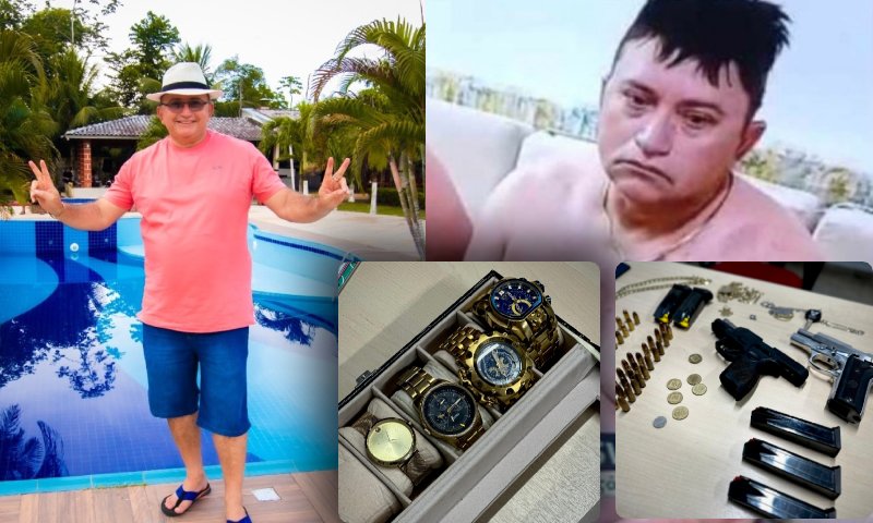 Luxo, relógios de ouro e armas: veja o que foi apreendido na casa de Pai Marcos; vídeo