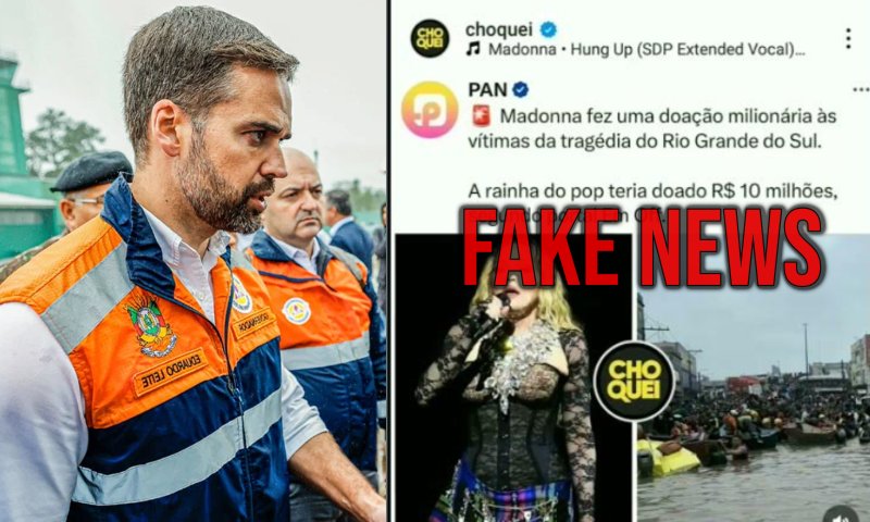Governo do RS não confirma doação milionária de Madonna para vítimas das enchentes