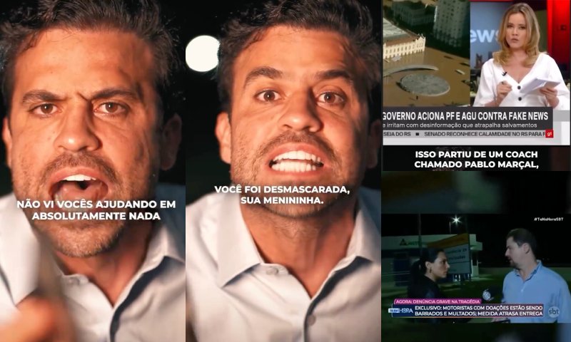 Pablo Marçal rebate Fake News da Globo no Rio Grande do Sul: ‘SBT mostrou a verdade!’; veja vídeo