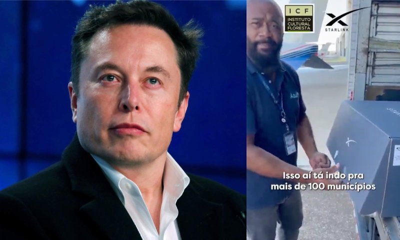 Elon Musk garante 100 antenas Starlink para o Rio Grande do Sul: “única internet que está funcionando lá”; veja vídeo