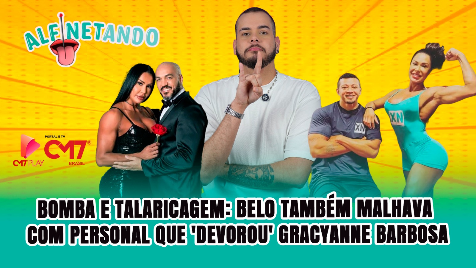 BOMBA E TALARICAGEM: Belo também malhava com personal que ‘devorou’ Gracyany Barbosa