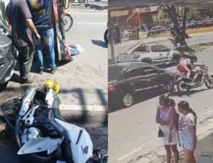 Urgente: acidente fatal de moto faz casal parar debaixo de carro no Coroado; veja vídeo