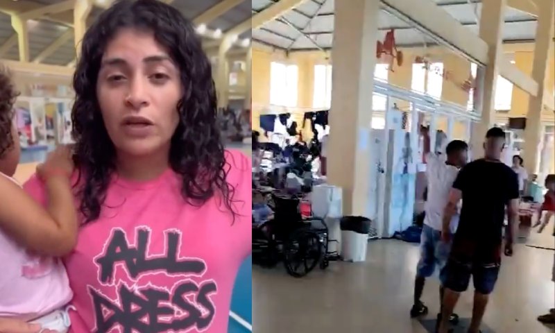 Mãe denuncia descaso do Governo com as famílias desabrigadas na Ulbra de Canoas; veja vídeo