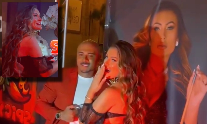 Fog0s4: Andressa Urach faz l0ucur4 com namorado em palco de festa lotada; veja vídeo