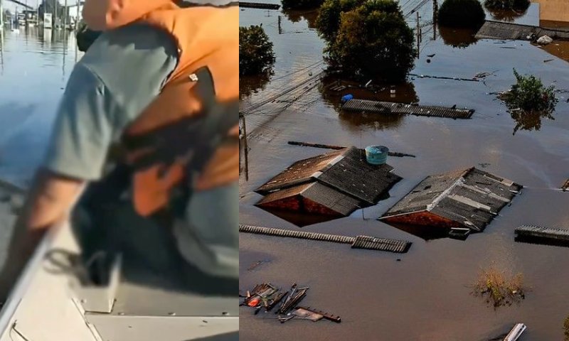 População resgata corp0s de desaparecidos nas enchentes do Rio Grande do Sul; veja vídeo